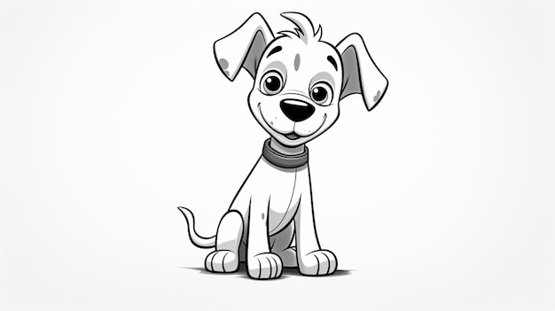 Dog clipart vector on a white background