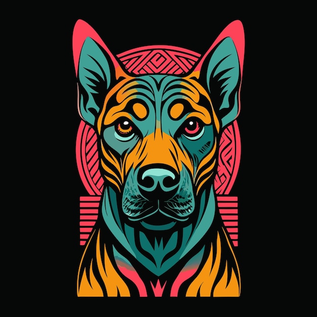 dog colorfull design