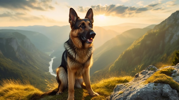 Dog German shepherd dog