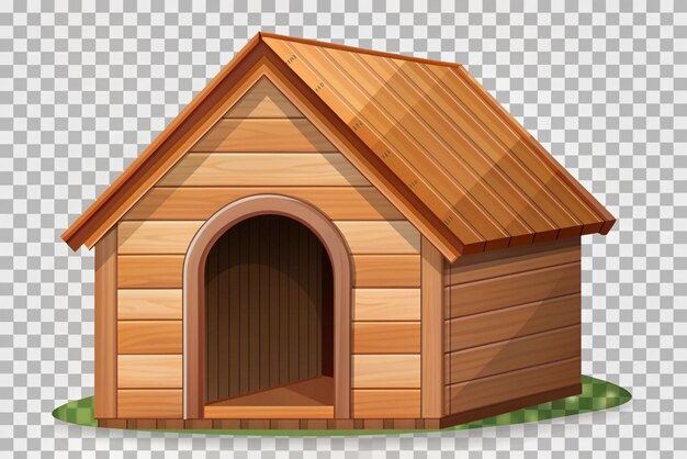 Photo dog house isolated on transparent background