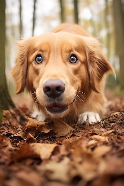 a dog is looking at the camera and is looking at the camera