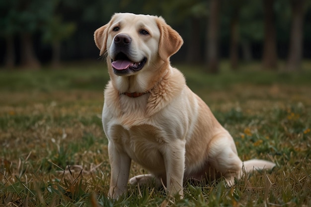 a dog is standing in a field with the words  the dog  on it