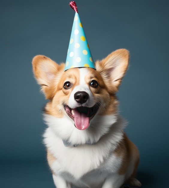 Dog in a Party Hat