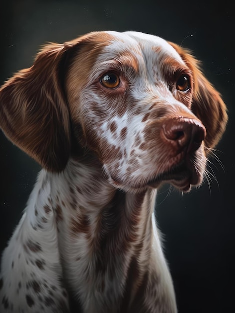 Dog portrait generative ai