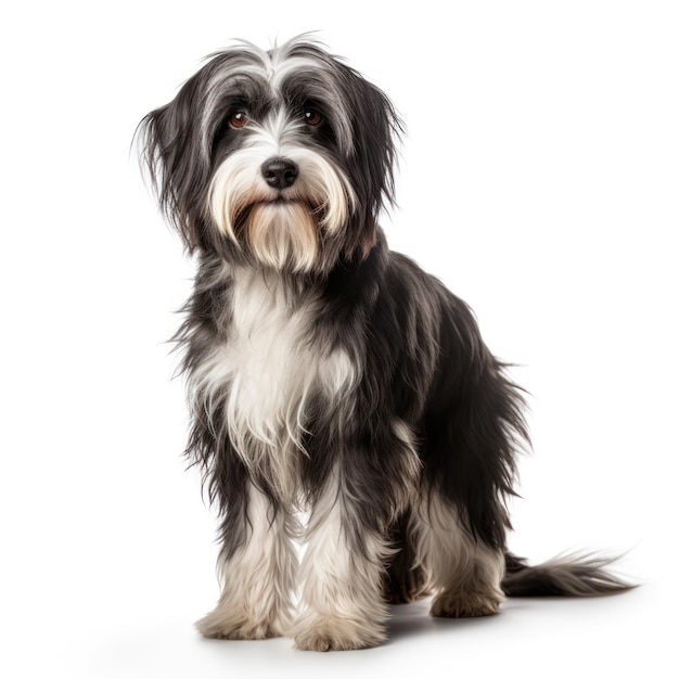 Dog portrait on white background