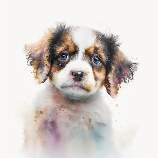 Dog Puppy Cute Abstract Pastel