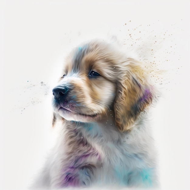 Dog Puppy Cute Abstract Pastel