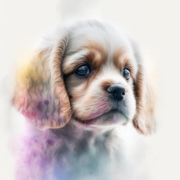 Dog Puppy Cute Abstract Pastel