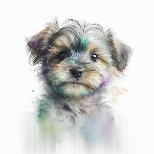 Dog Puppy Cute Abstract Pastel