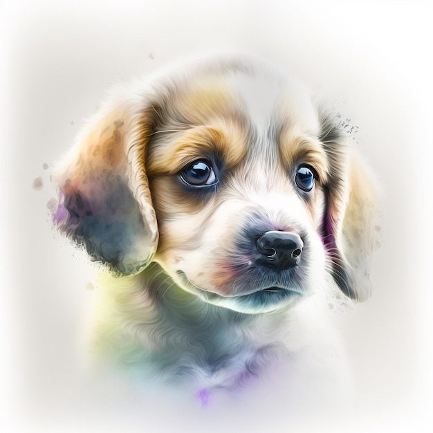 Dog Puppy Cute Abstract Pastel