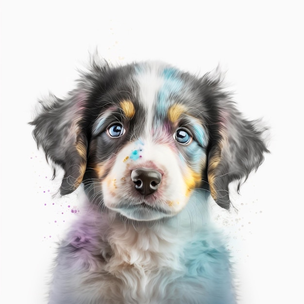 Dog Puppy Cute Abstract Pastel