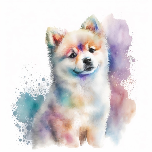 Dog Puppy Cute Abstract Pastel