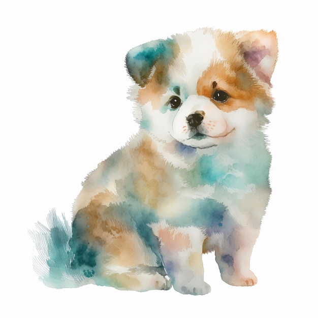 Dog Puppy Cute Abstract Pastel