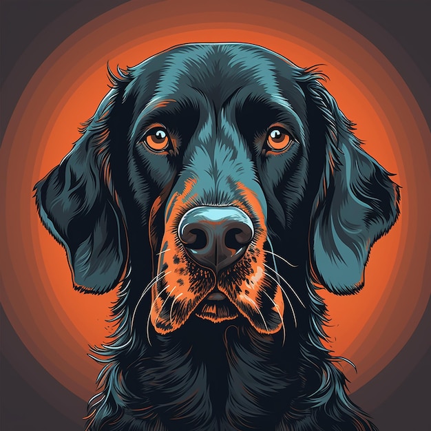 A dog t shirt printing illustration art image