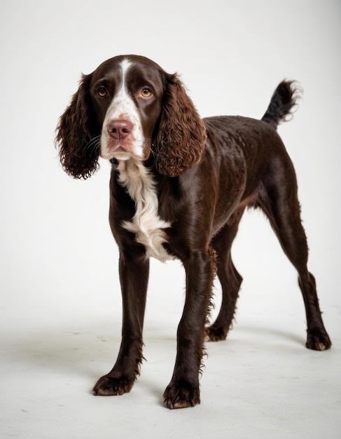 a dog that is brown and white