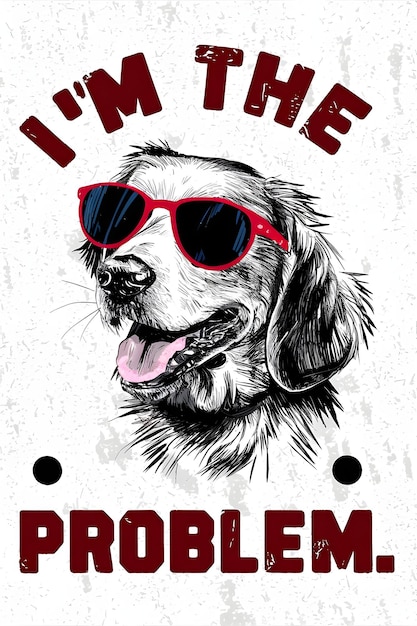 Dog tshirt design