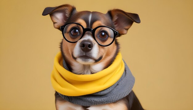 a dog wearing glasses that says quot the word dachshund quot on it