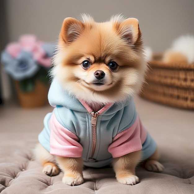 Photo a dog wearing a jacket that says dog in the front