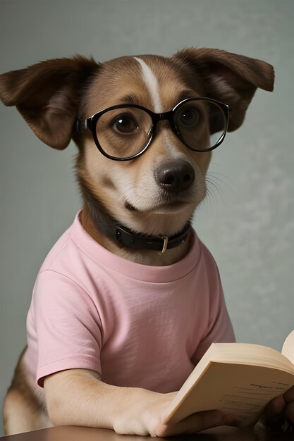 Photo a dog wearing a shirt that says  dog