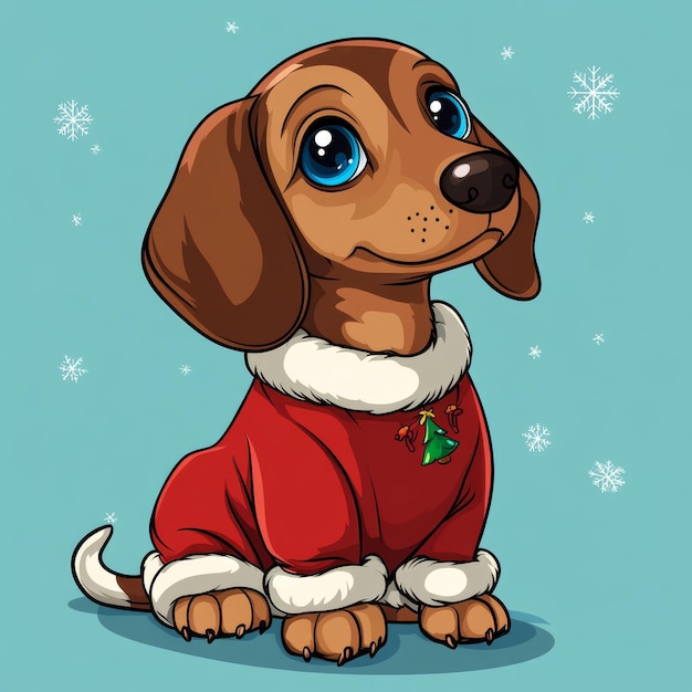 a dog wearing a sweater that says  a christmas