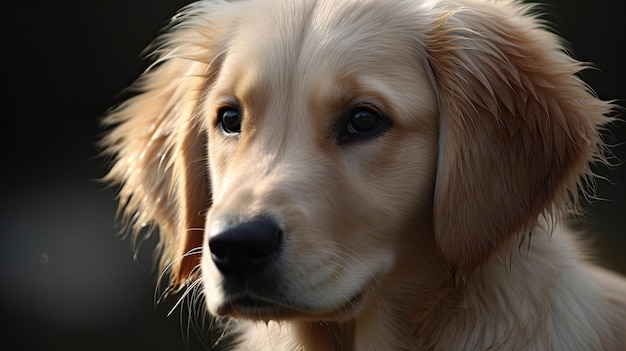 A dog with a black nose and a black nose