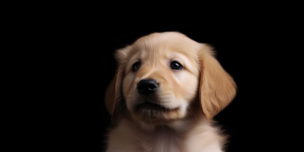 A dog with a black nose