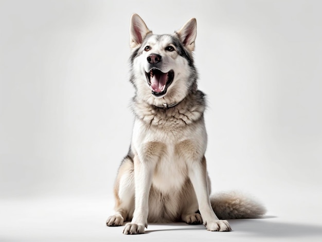 A dog with a collar that says'i'm a dog '