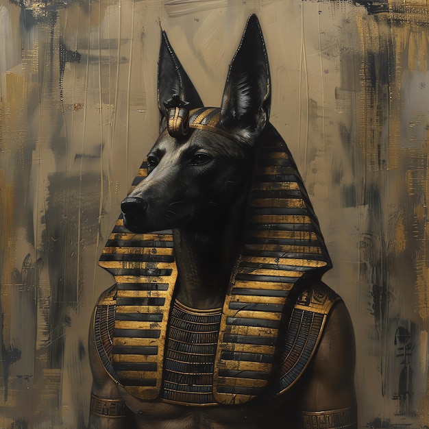 a dog with a gold and black head and a black and gold pattern