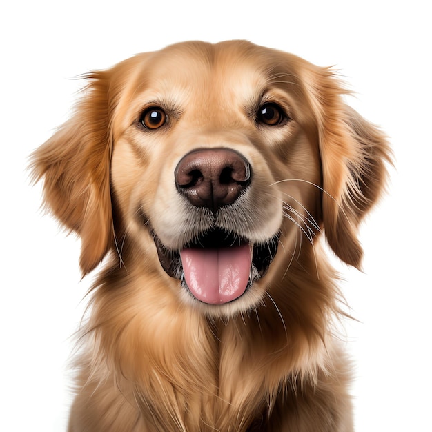 Photo a dog with its mouth open and a white background