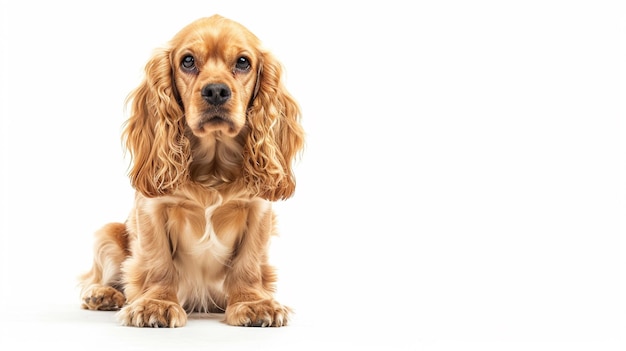 Photo a dog with a white background and a white background