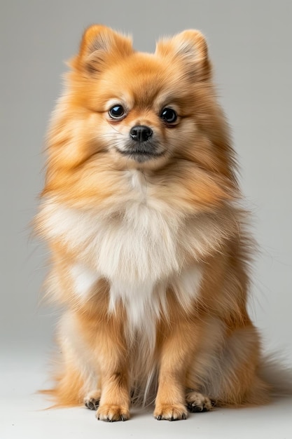 Photo a dog with a white chest and a brown nose