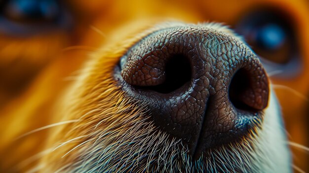 Dogs nose closeup