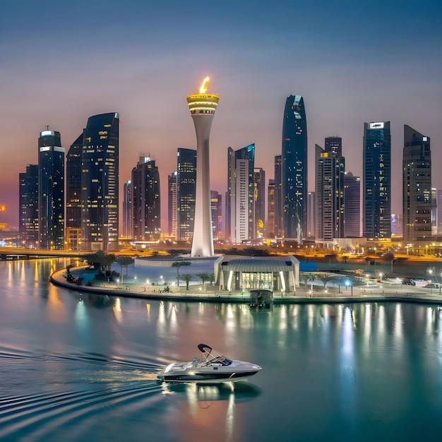 Doha capital city of Qatar amazing photography