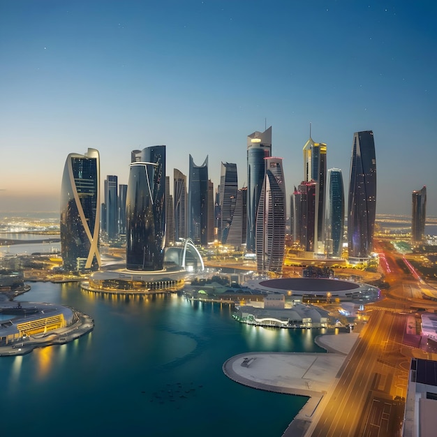 Doha capital city of Qatar amazing photography