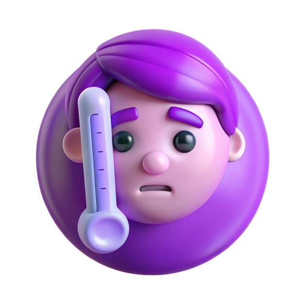 a doll with a purple hairdo and a purple haircut