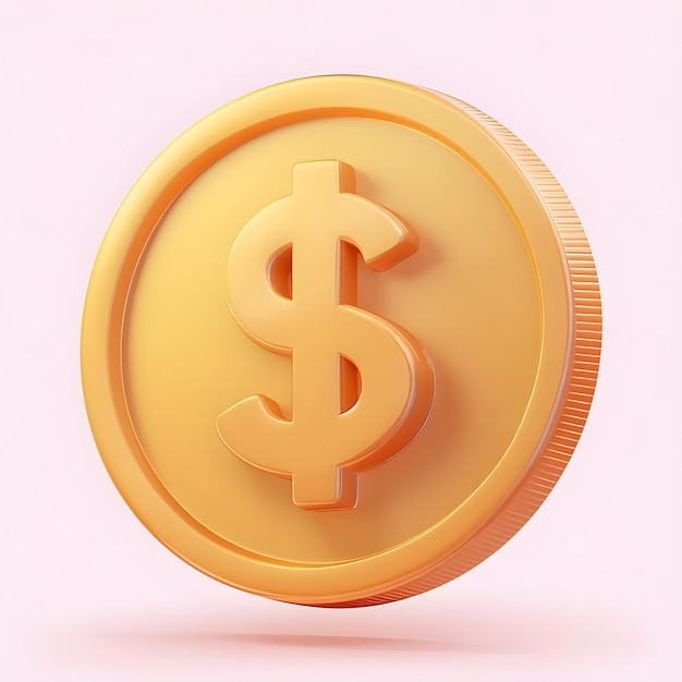 Dollar Money isolated beige background