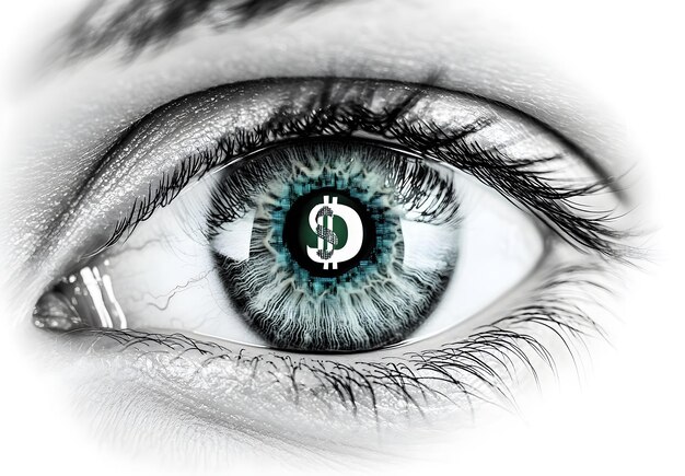 Dollar Sign in the Eye