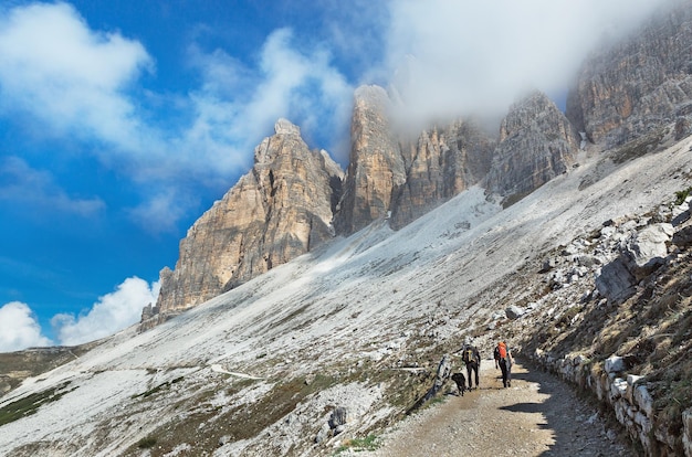 Dolomite alps Tre Cime di Lavaredo Italy