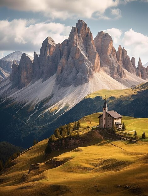 Photo dolomites landscape