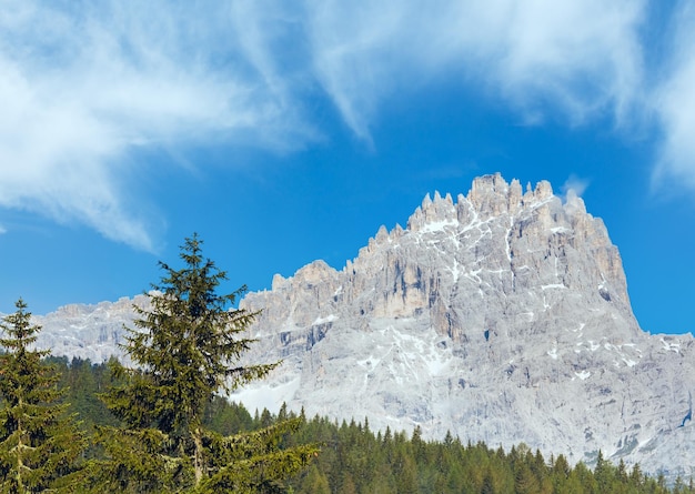 Dolomites mountain summer view