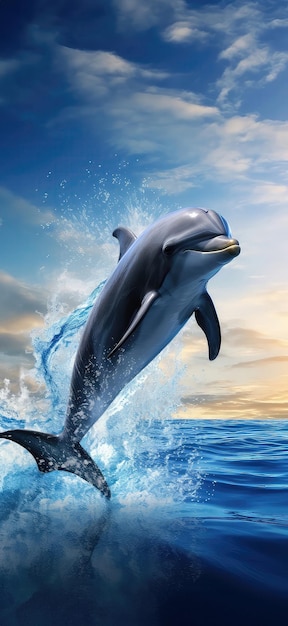 Dolphin Jumping Out Of The Water