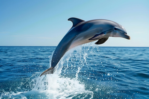 Dolphin Leaping Out of the Water