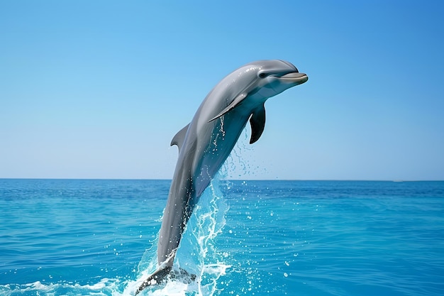 Dolphin Leaping Out of the Water