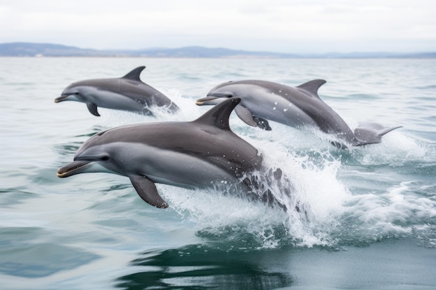 Dolphin Pod Delight Sea Animal photography