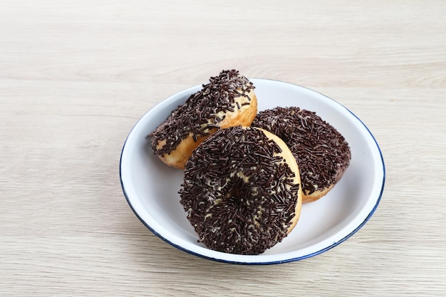 Donat Kentang Potatoes Donut donut with added potato ingredients Dusted with chocolate sprinkles