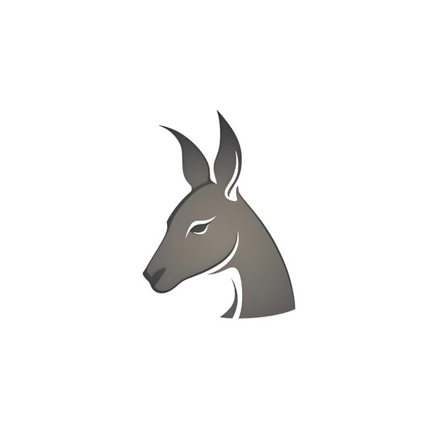 Photo donkey logo template vector icon illustration design suitable for many purposes