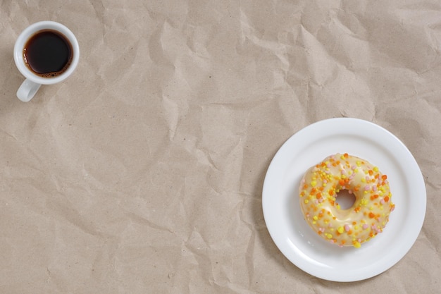 Donut and coffee