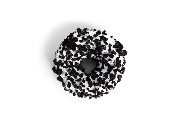 The donut is isolated on a white background. Doughnut isolated. High quality photo