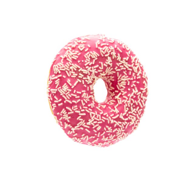 Donut isolated on a white background.