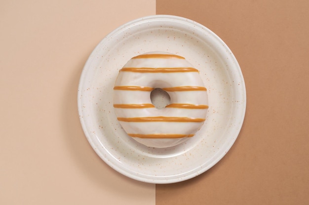 Donut on a plate